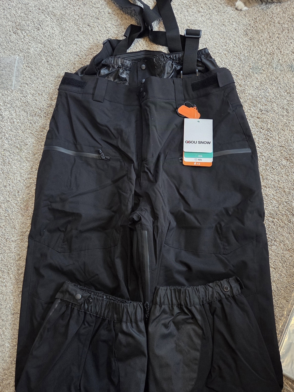 Men Or Womens Gsou Snow Pants with Adjustable Suspenders